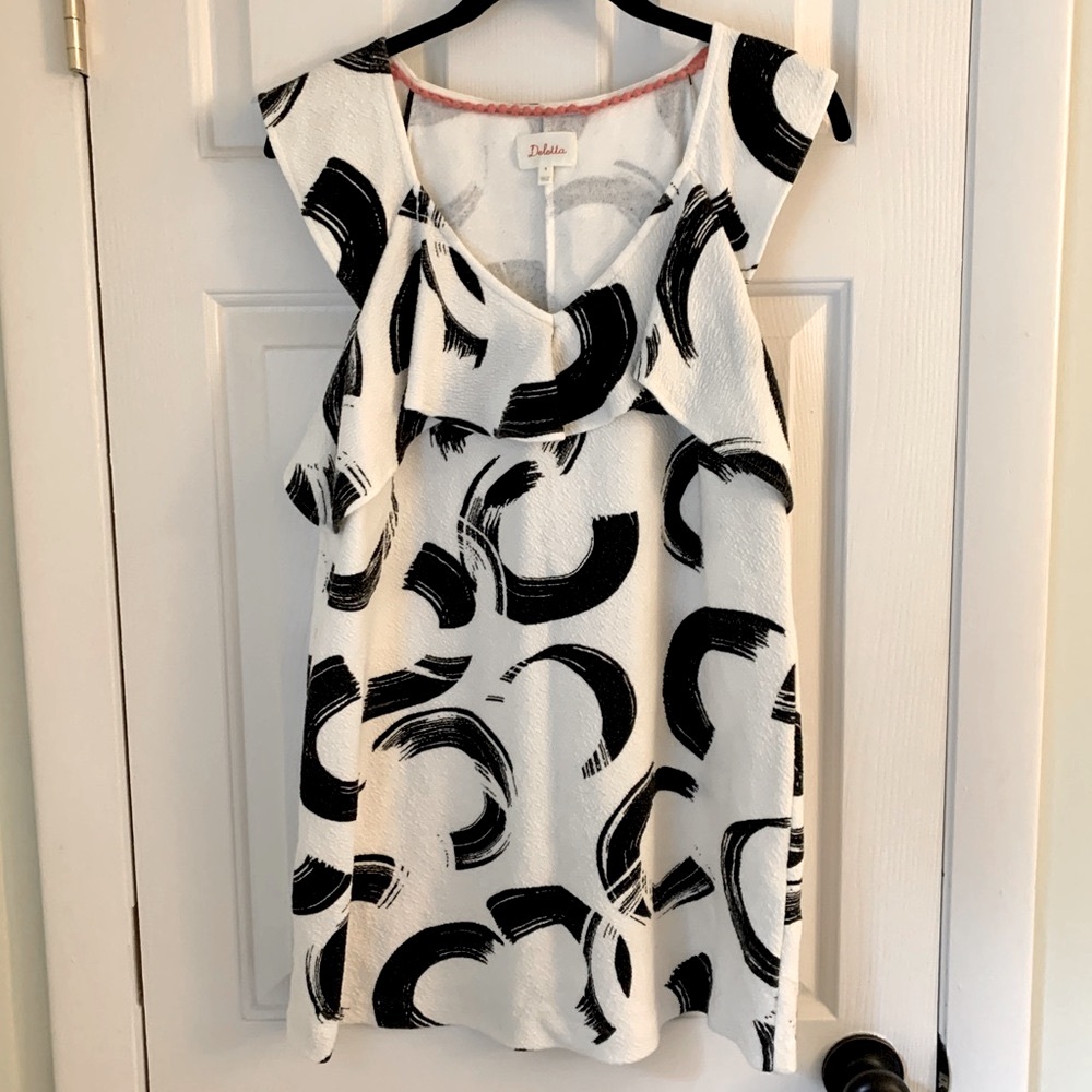Anthropologie | Deletta Black and White Sleeveless Top, Size M